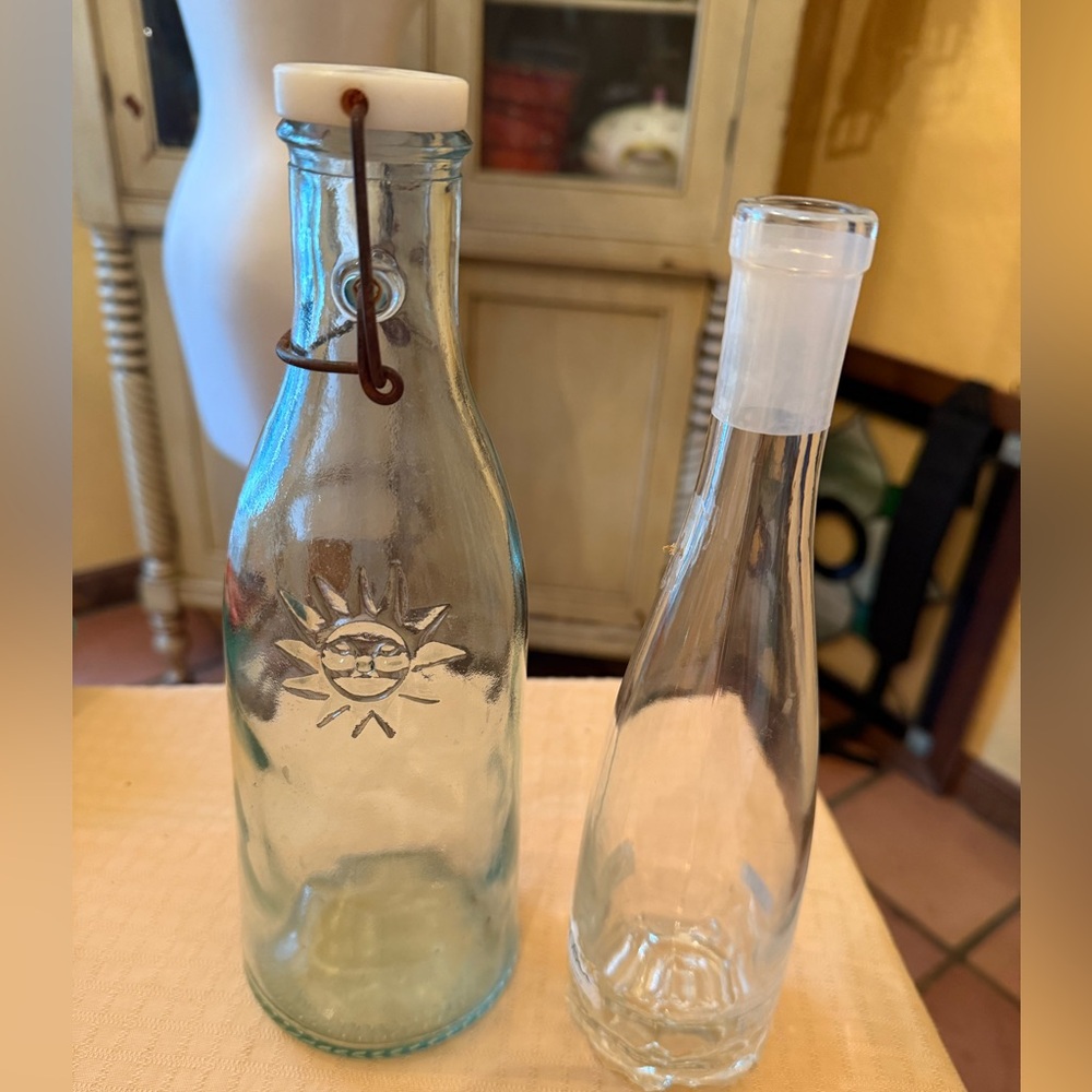 Sun-Emblazoned juice Bottle